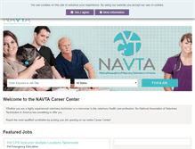 Tablet Screenshot of careers.navta.net